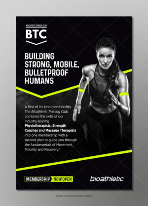 Bioathletic Needs a Poster to Advertise a New Membership Offer | Poster Design by D Creative