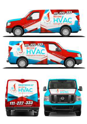 Van Wrap for HVAC company | Graphic Design by SAI DESIGNS