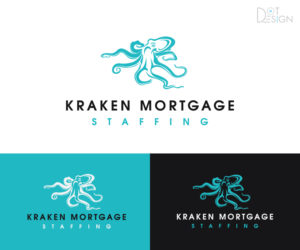 Kraken Mortgage Staffing | Logo Design by Dot Design 3