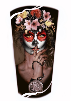 Catrina - Arm tatoo with optimization | Tattoo Design by Omelas