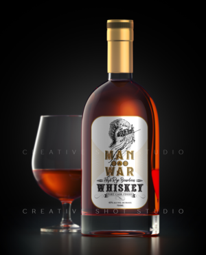 LABEL DESIGN for a High Rye Bourbon Whiskey bottle  "Finished in Port Casks" | Etikett-Design von Creative Shots Studio