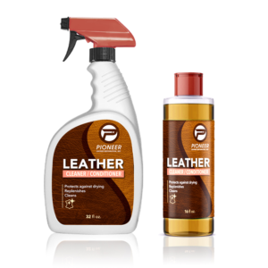 Pioneer Leather Restoration Product Label | Label Design by Sonnet Arts