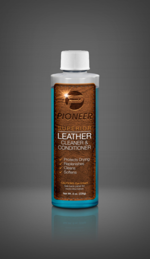 Pioneer Leather Restoration Product Label | Label Design by shazigns