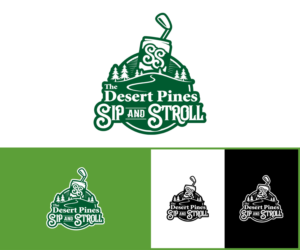 The Desert Pines Sip and Stroll | Logo Design by MoonFeather