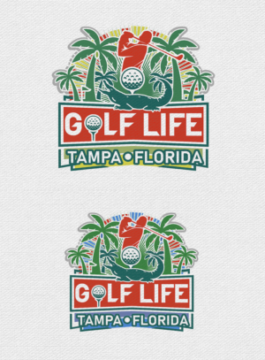 Living Golf Life Tampa Florida | T-shirt Design by DUBIOSUL