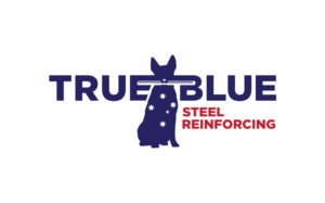 True blue then steel reinforcing in smaller font underneath | Logo-Design von MT