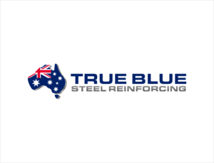 True blue then steel reinforcing in smaller font underneath | Logo-Design von BNdesigner