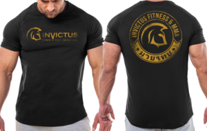 Logo for fitness & Martial arts gym apparel | T-shirt Design by O_O NIZAL O_O