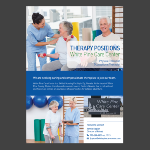 Therapy Department Recruitment Flyer | Flyer-Design von Emmanuel Creations