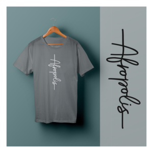 Tee shirt cursive text design in solid colour | T-shirt Design by see why