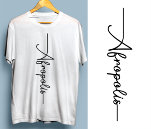 Tee shirt cursive text design in solid colour | T-shirt Design by SAI DESIGNS