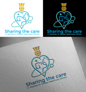 Sharing the care +/- Maclean & Yamba Veterinary Clinics | Logo-Design von Graphic Bricks