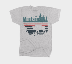 Gardiner Montana T-shirt Design | T-Shirt-Design von Ena