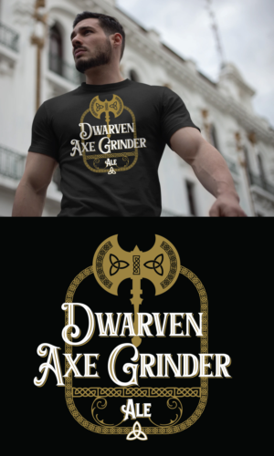 Craft beer inspired “Dwarven Axe Grinder Ale” tee design needed | T-Shirt-Design von Sergio Coelho