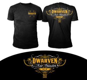 Craft beer inspired “Dwarven Axe Grinder Ale” tee design needed | T-Shirt-Design von Bayu_susilo