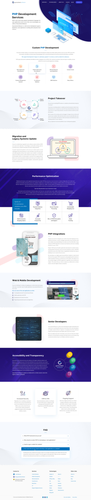 Custom Landing Page - PHP Development | Web-Design von Sbss