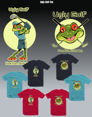 Ugly Golf T-shirt Designs to be sold on website. | T-shirt Design by Tomi Ax