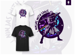 Ninjas with Space clothing brand | T-shirt Design by mngkw