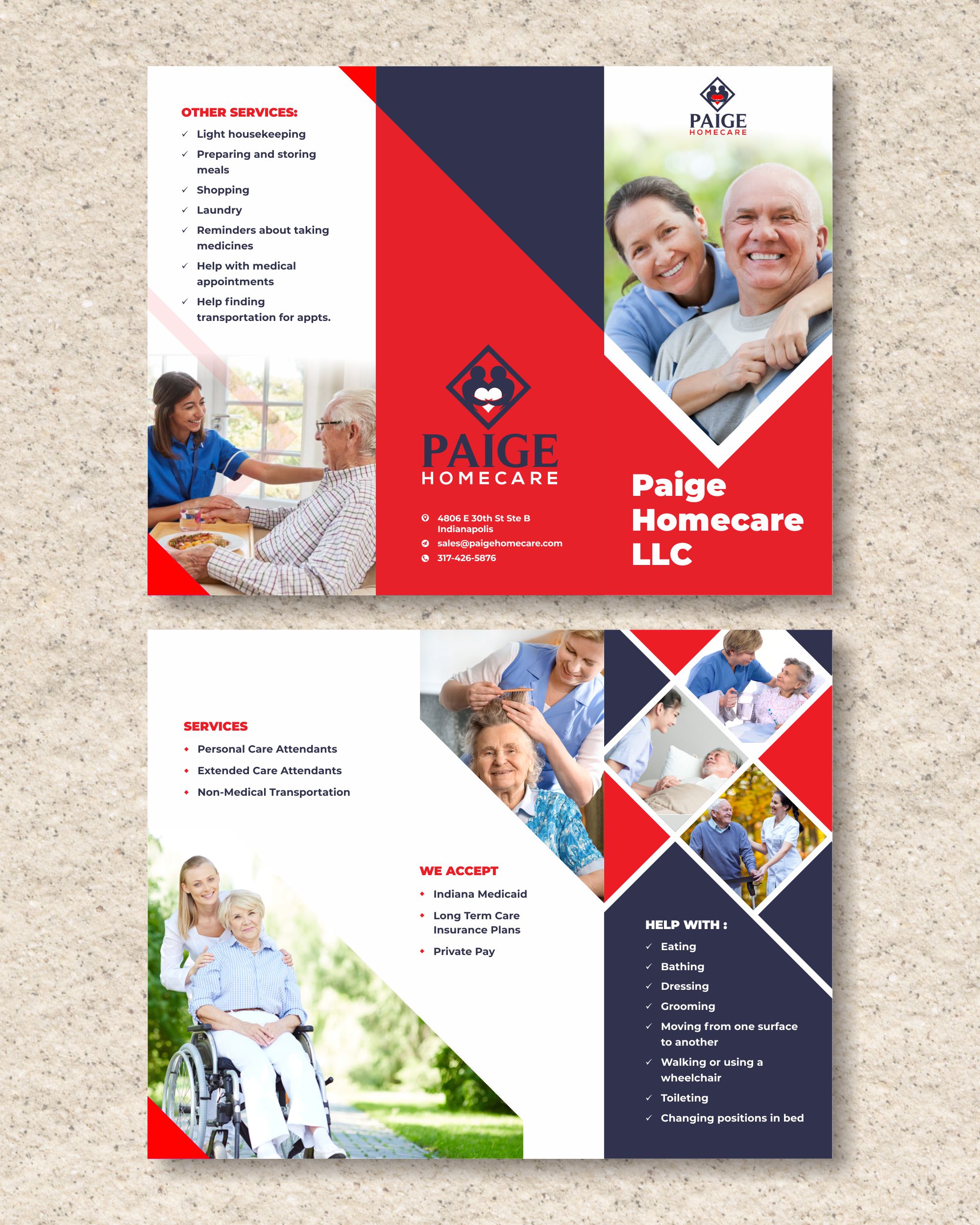 Flyer-Design von nng für Paige Homecare | Design #26489457