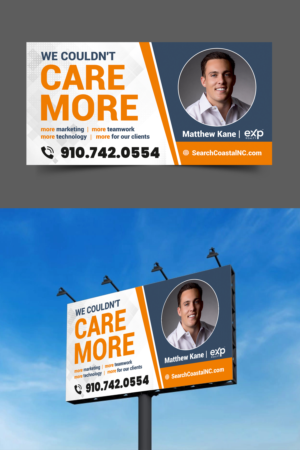 Real Estate Billboard - We couldnt care more | Billboard Design by ecorokerz