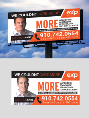 Real Estate Billboard - We couldnt care more | Werbetafel-Design von oxxi