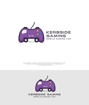 KERBSIDE GAMING - Mobile Gaming Van | Logo Design by ecorokerz