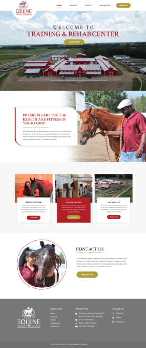 Horse Rehabilitation & Boarding Facility is looking for a new website - Design & Code | Web Design by Blue Sparrow