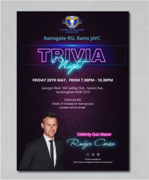 Ramsgate Rams Trivia Night | Flyer-Design von alex989