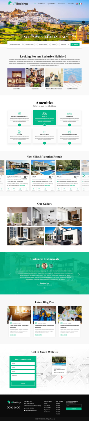 Very new and innovative Web design for Property managers of Vacation rentals | Web Design by Titan Eagle