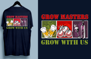 Growmasters: Beer making, Grow Supply, and Wine making store needs t shirt design | T-shirt Design by SAI DESIGNS