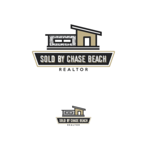 "SOLD by Chase Beach" - also tagline of "Realtor" OR "REALTOR" | Logo Design by Graphic Bricks