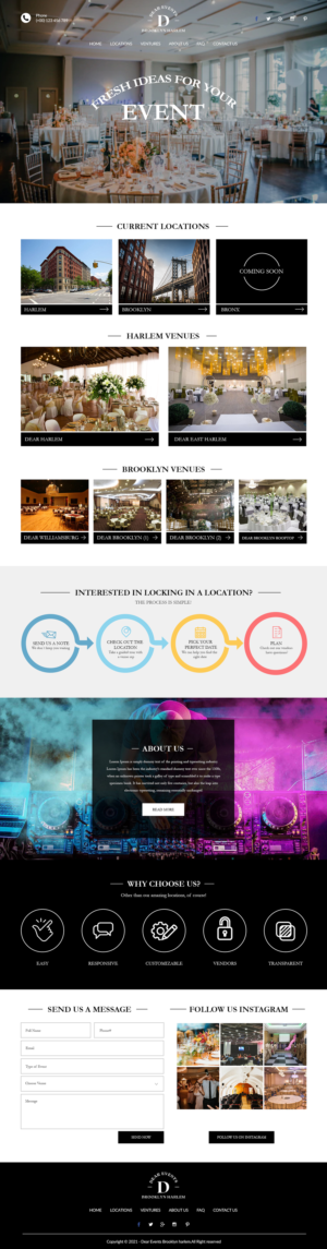 Event Space Website (clone) | Web-Design von bdesigner9