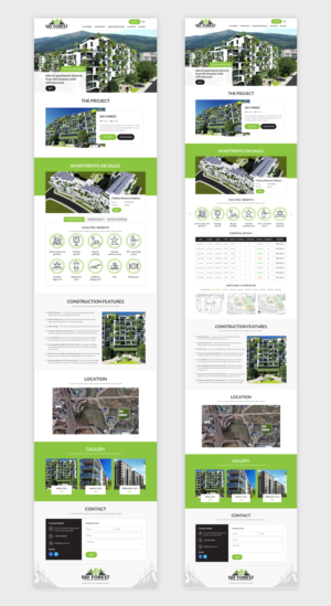 Residential building / Apartments for sale landing page | Web Design by Starlyn DS