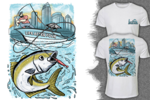 FISHING TEE SHIRT DESIGN | T-shirt Design by Falih A