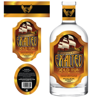 LABEL DESIGN FOR RUM BOTTLE "NEW SHIP ELEMENT" | Etikett-Design von Sergio Coelho