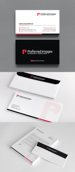 Clean Stationary Design For Print Shop | Stationery Design by R.design