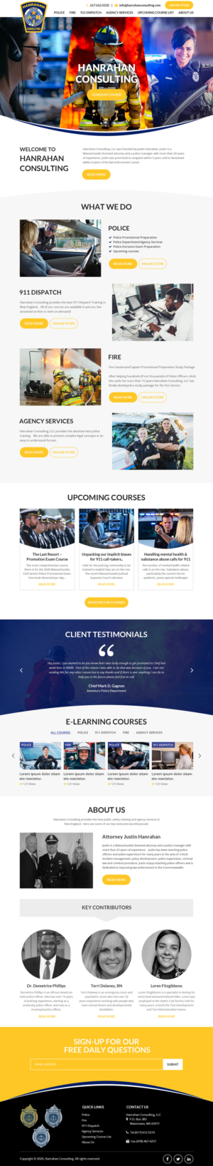 Hanrahan Consulting Updated Web design | Web Design by Starlyn DS