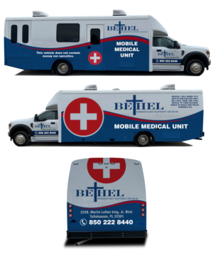 Bethel Mobile Medical vehicle | Graphic Design by mmmarif1982