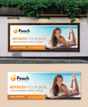 Peach Skin & Laser - Business Banner with Brand Elements | Banner-Design von Fat Bat Man