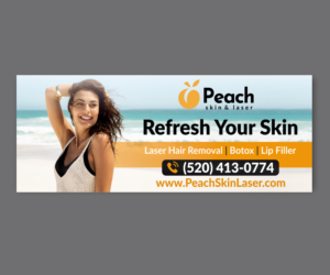 Peach Skin & Laser - Business Banner with Brand Elements | Banner-Design von ecorokerz