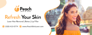 Banner-Design von Ayesha Khan für Peach Skin & Laser | Design #26573199