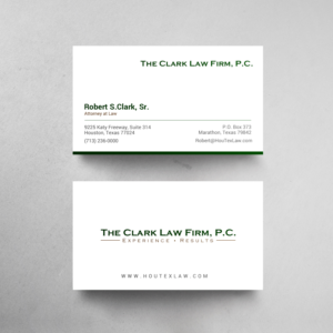 Attorney business card for two offices | Business Card Design by chandrayaan.creative