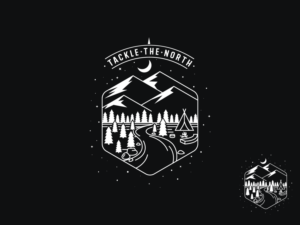 Simplistic Northern Camping T-shirt | T-shirt Design by mithunpopey