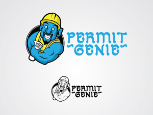 Permit Genie - Professional Permit Help for Contractors | Etikett-Design von stealth_ferret