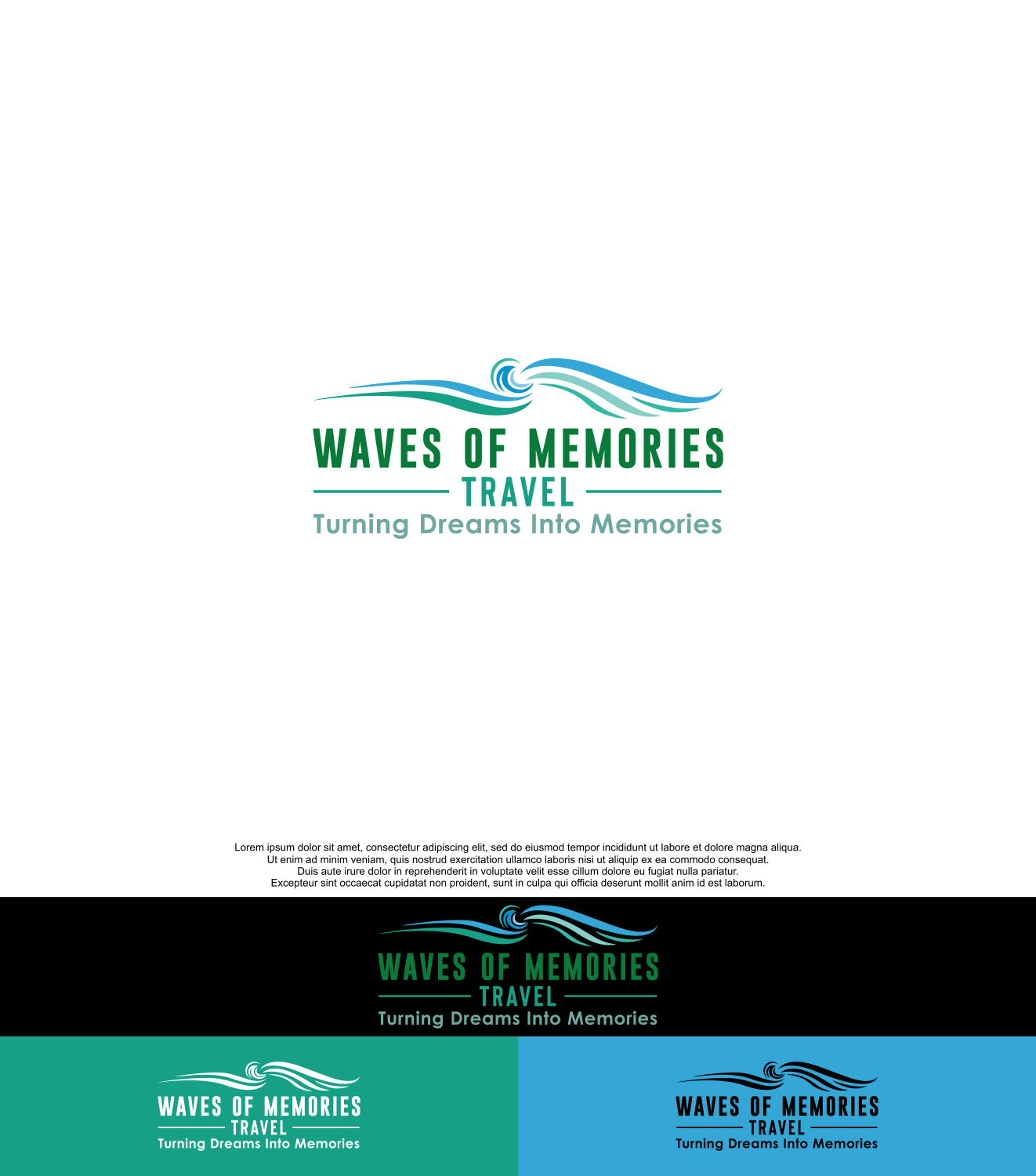 Logo Design by siti MWDesign for Waves Of Memories, LLC. | Design #26601361