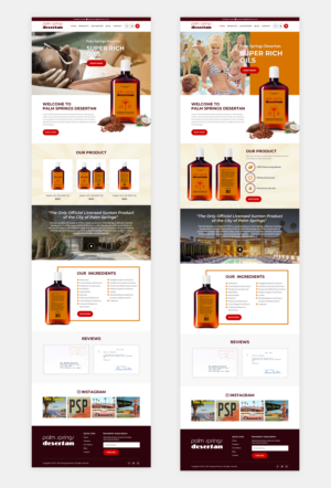 Design an e-commerce website for a suntan product | Web Design by Starlyn DS