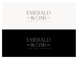 Emerald & Oak Design Studio | Logo Design by wonderland