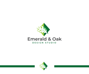 Emerald & Oak Design Studio | Logo Design by ecorokerz