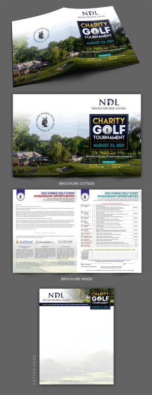 Neuro Diverse Living Charity Golf Tournament | Flyer Design by SAI DESIGNS