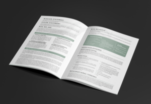 Brochure for Community-Based Therapy Company | Brochure Design by ecorokerz